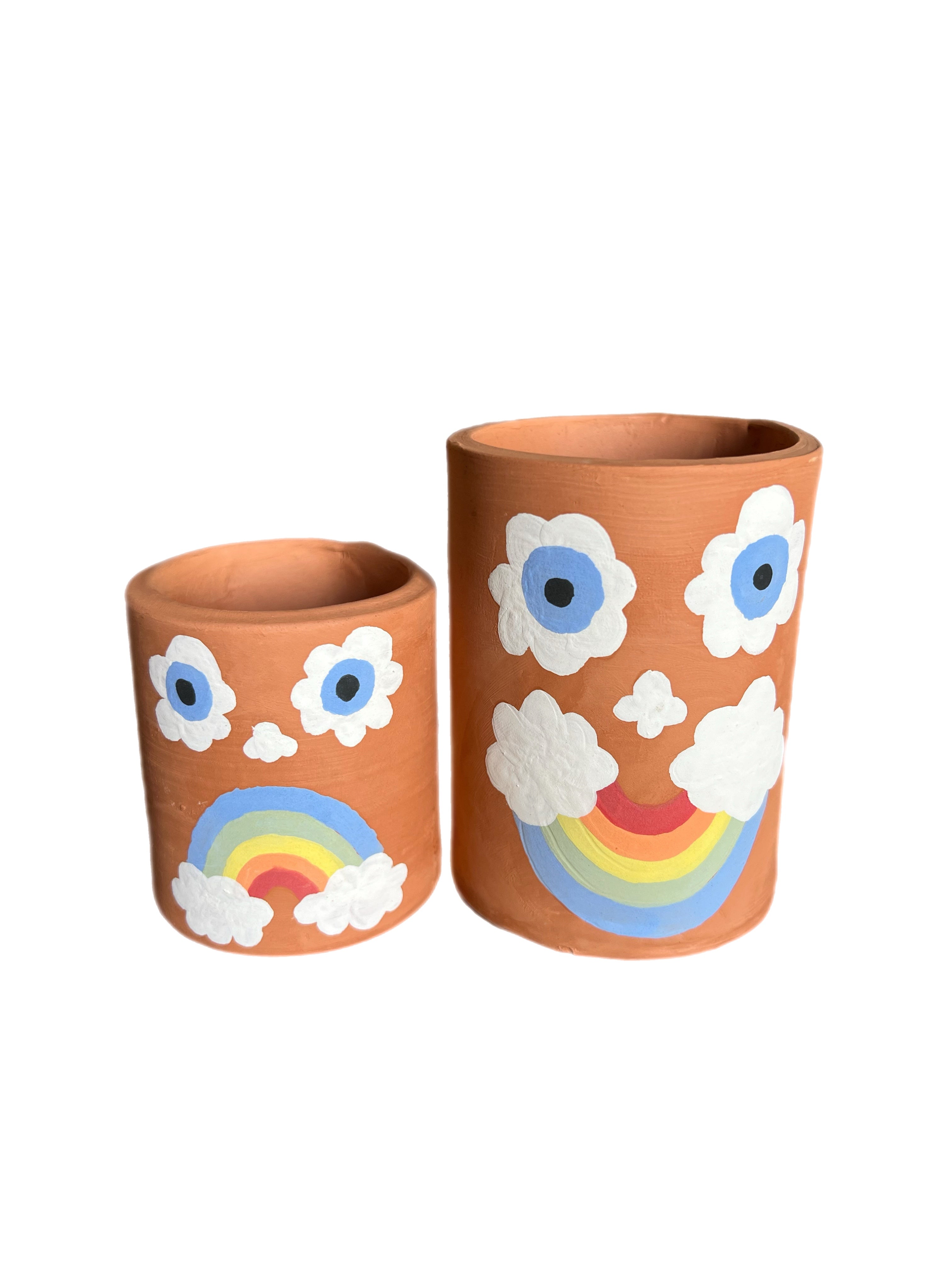 Cloud face pots