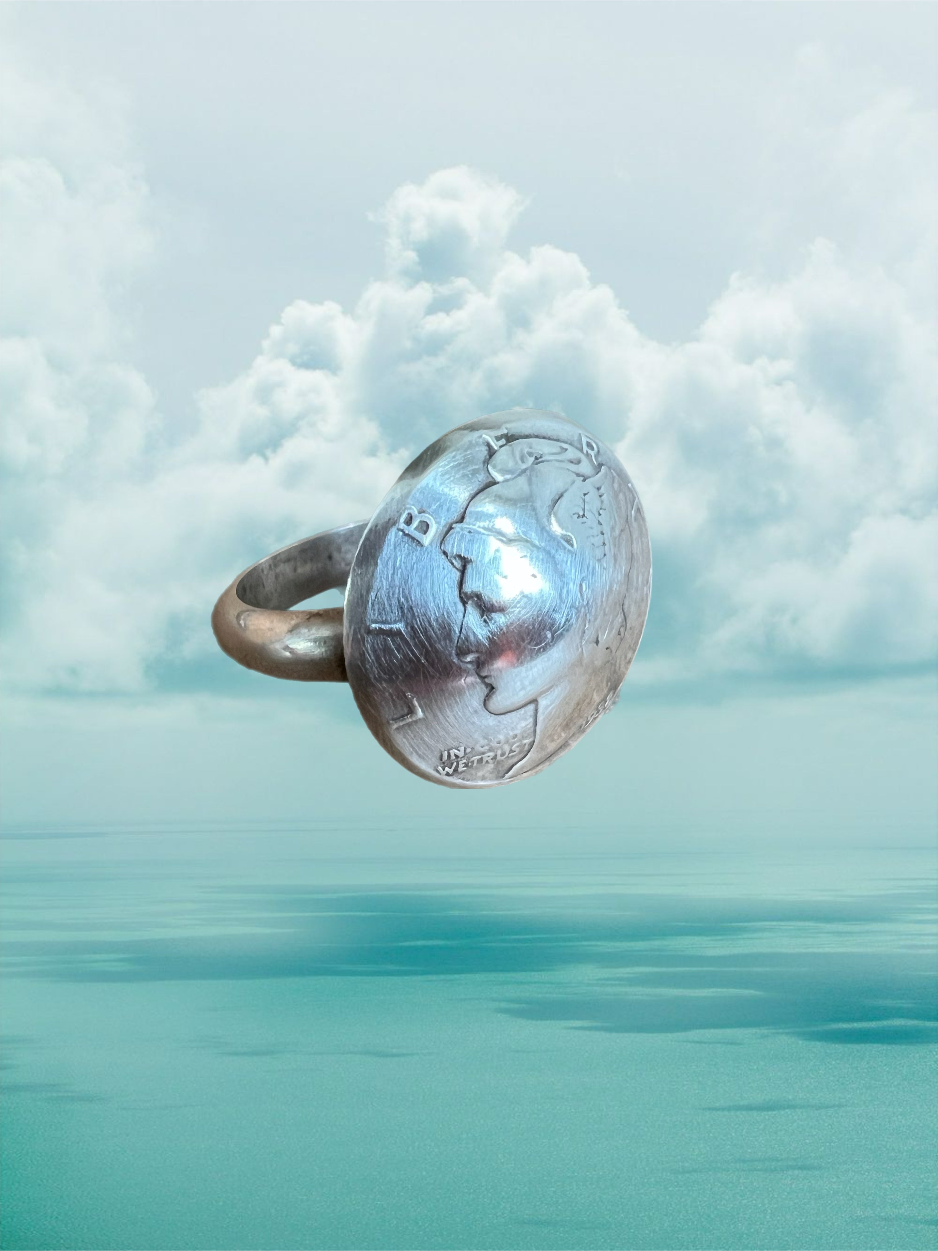 Mercury dime ring