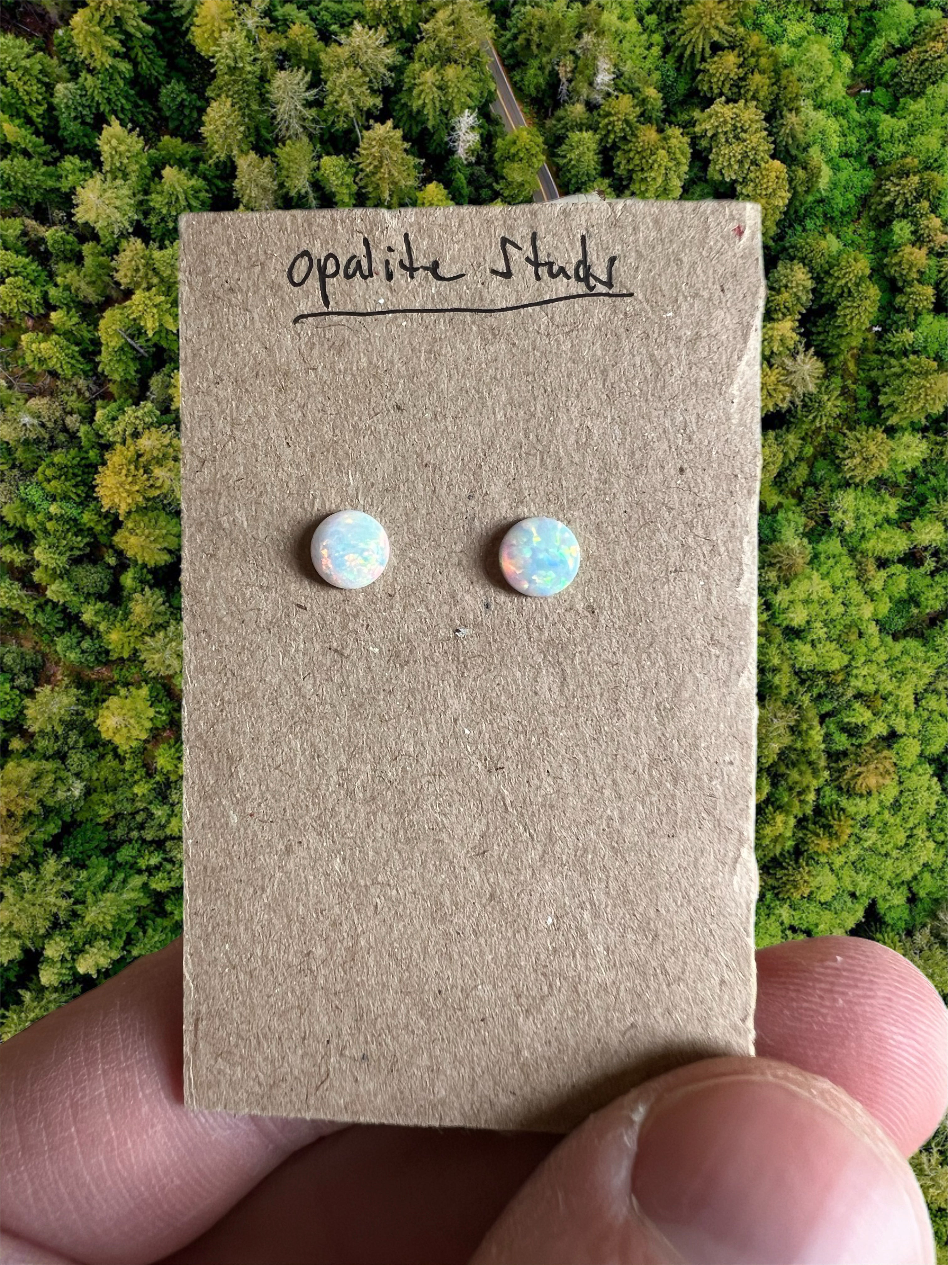 Opalite studs