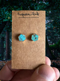 Turquoise stud earrings