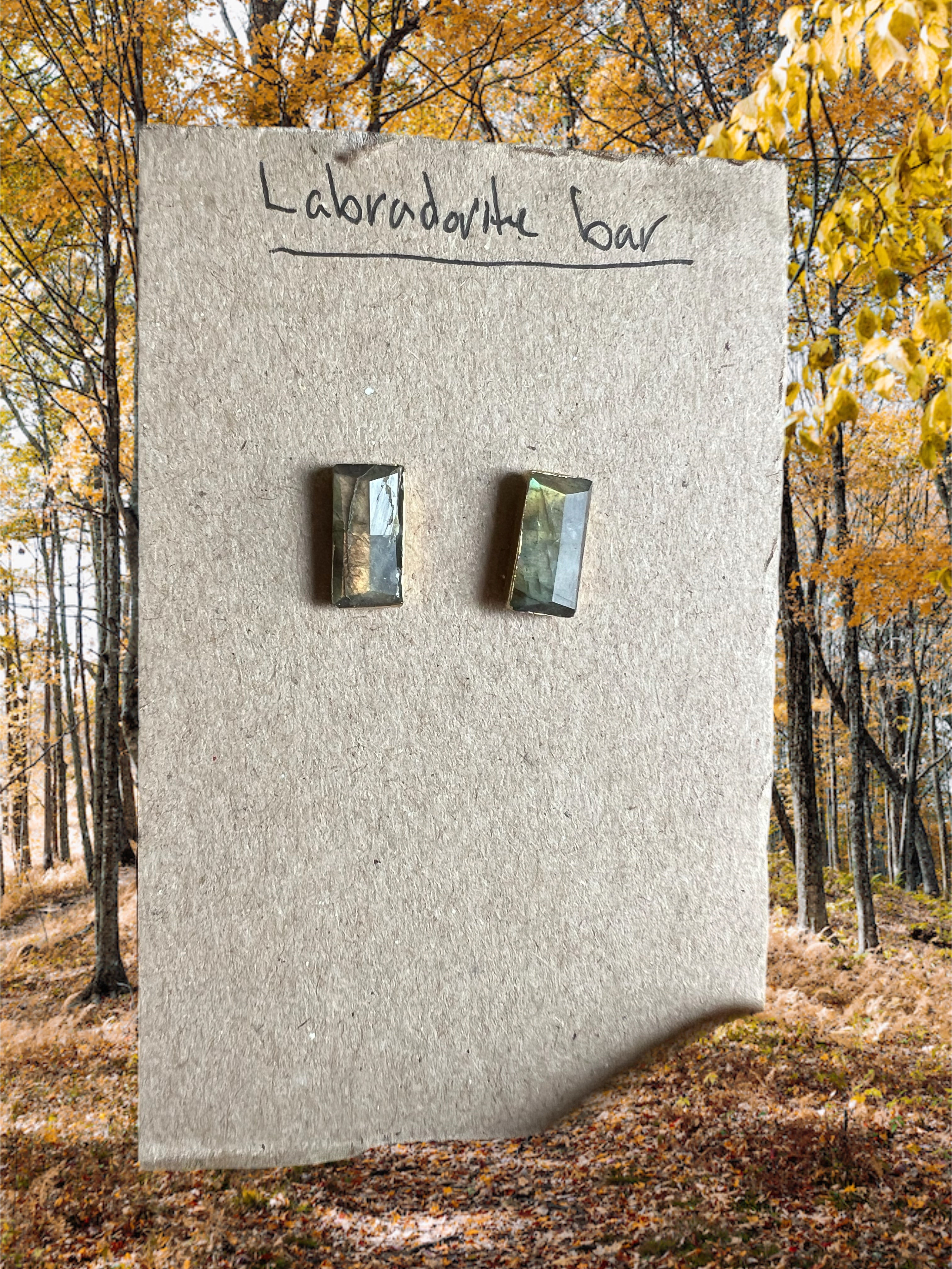 Labradorite earrings