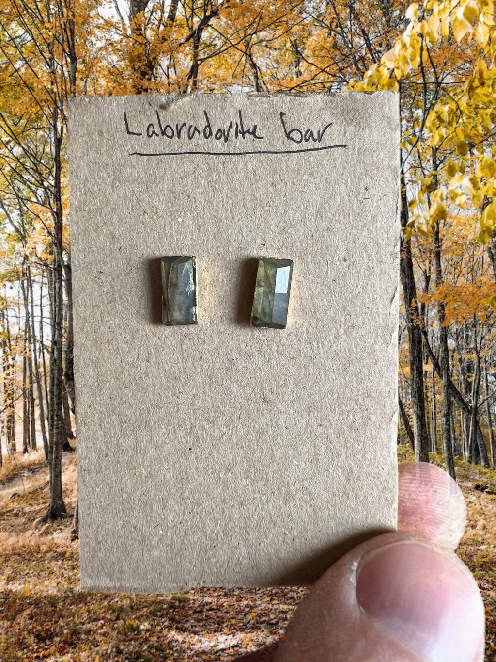 Labradorite earrings