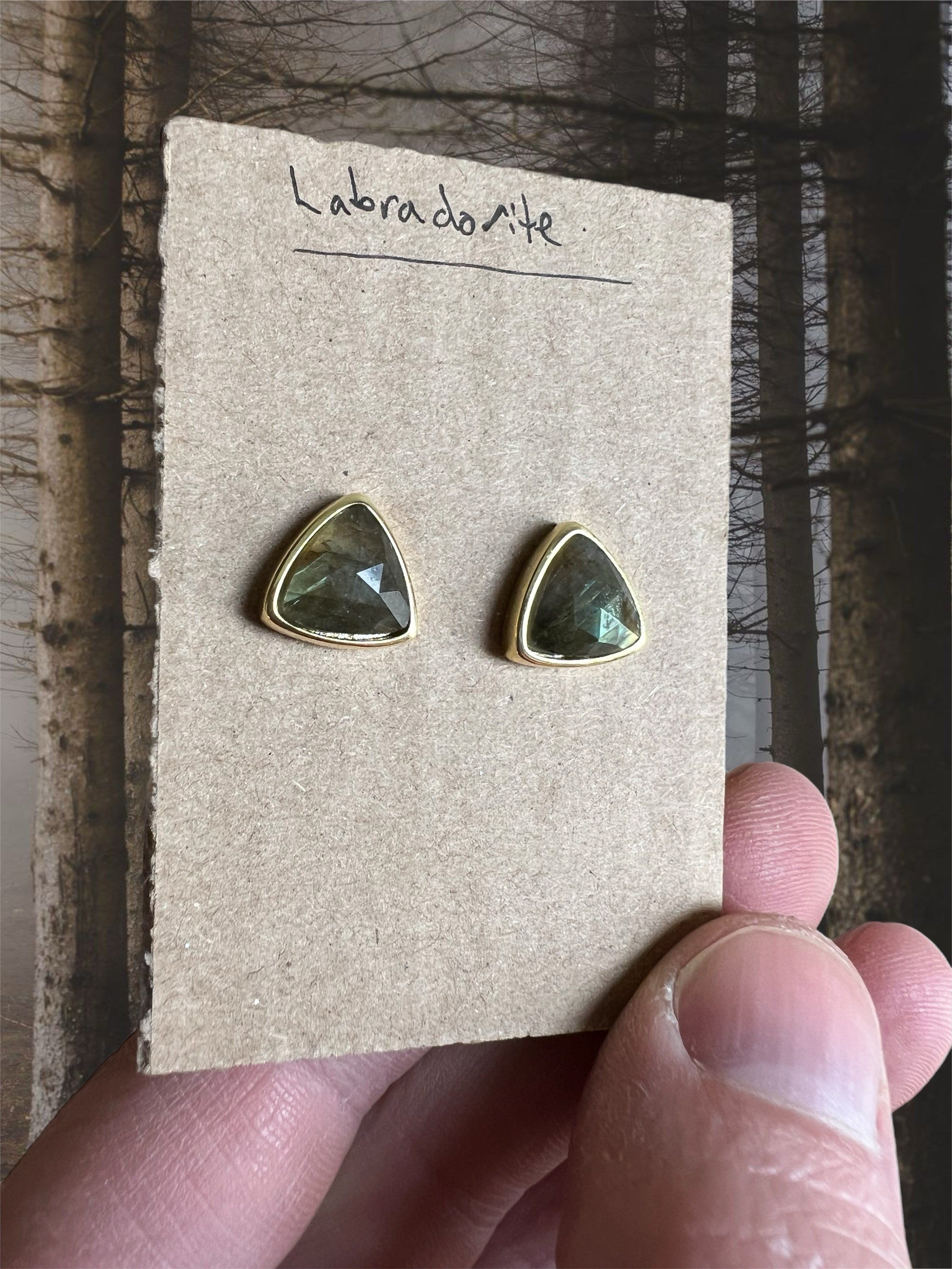 Labradorite earrings