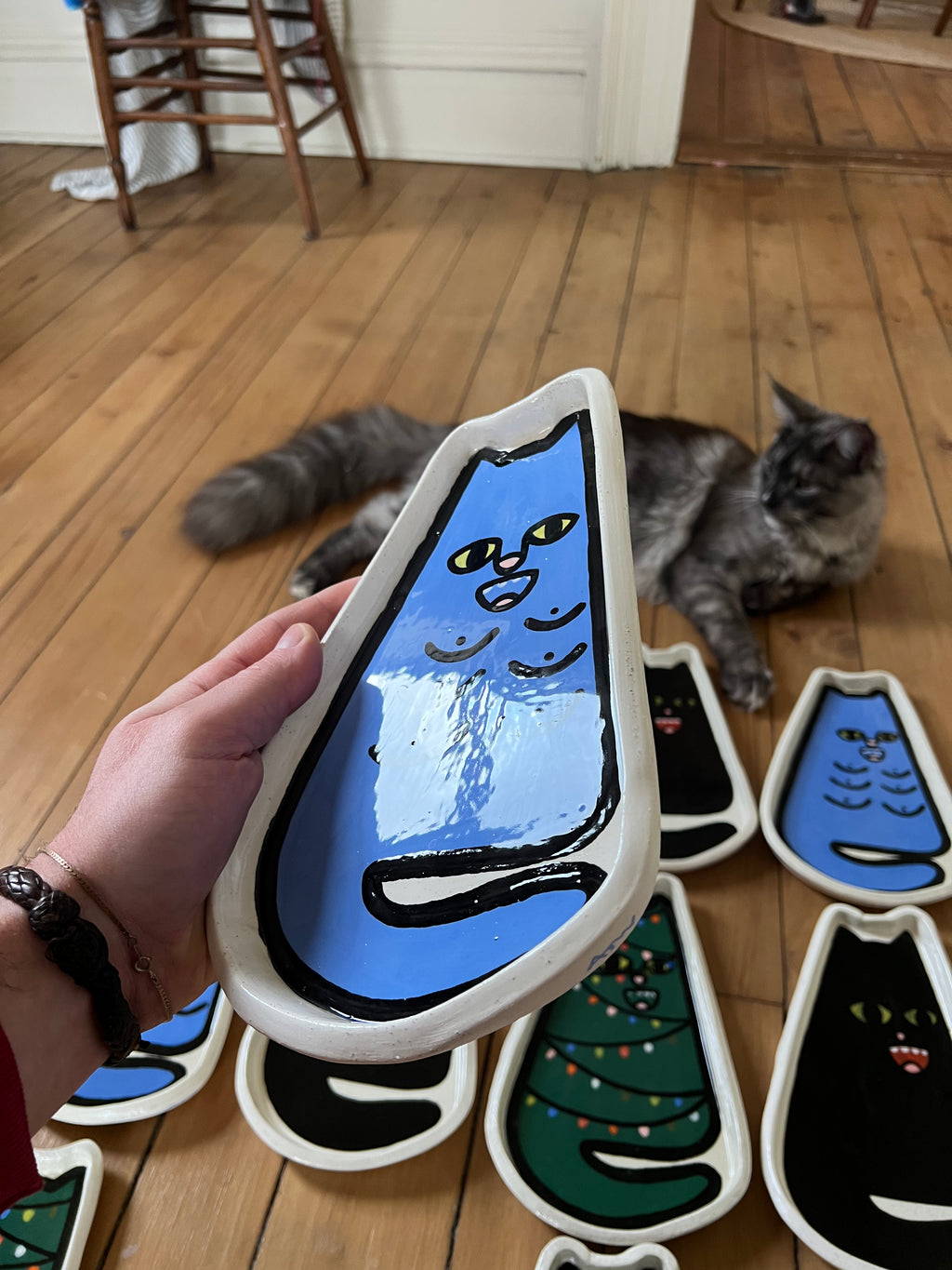 Kitty with titties plate