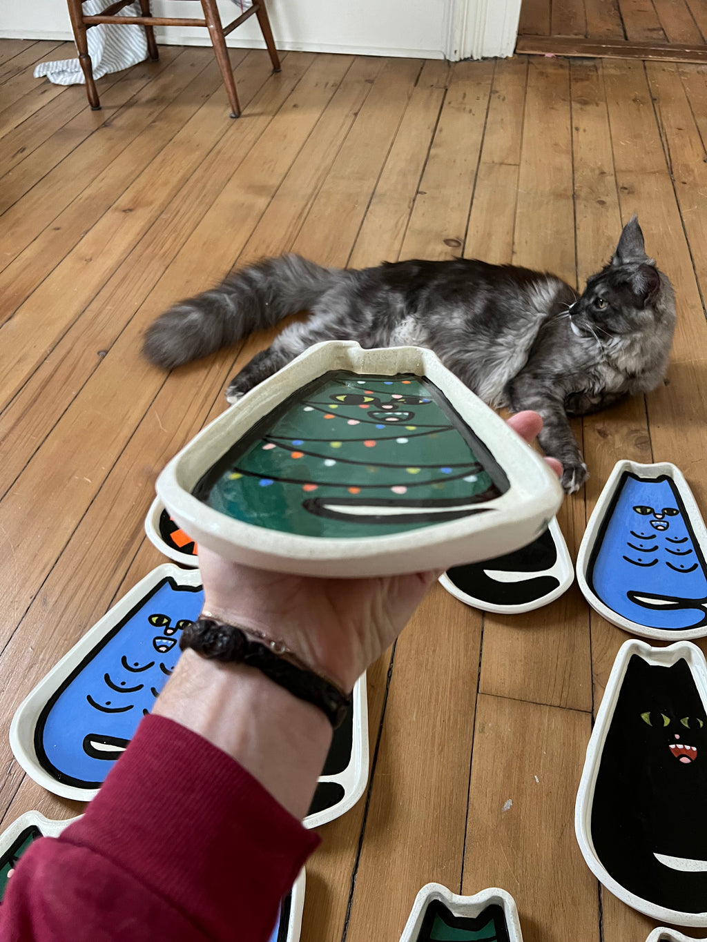 Christmas tree kitty