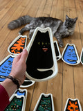 Black cat plate